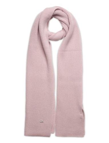 Re-Lock Knit Scarf 30X180 Calvin Klein Pink