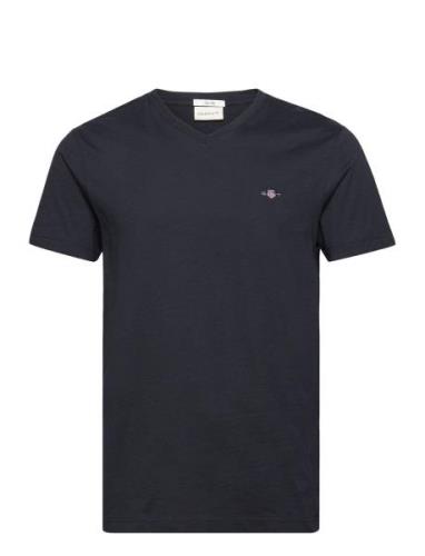 Slim Shield V-Neck T-Shirt GANT Black