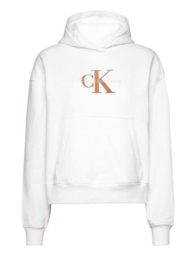 Premium Monologo Hoodie Calvin Klein Jeans White