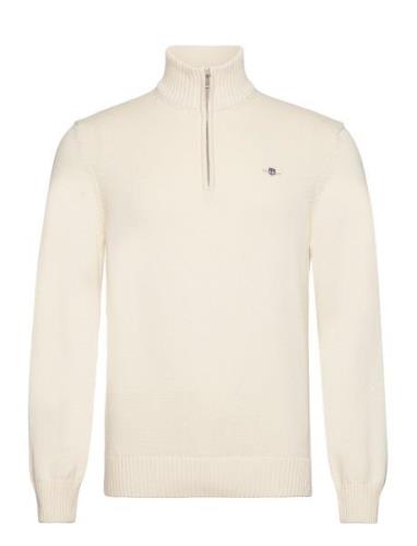 Casual Cotton Half Zip GANT Cream