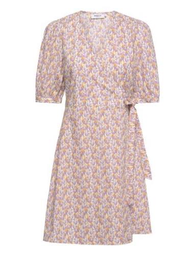 Berin Haddis 2/4 Wrap Dress Aop MSCH Copenhagen Patterned