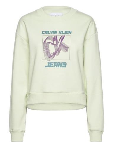 Hyper Real Ck Sweatshirt Calvin Klein Jeans Green