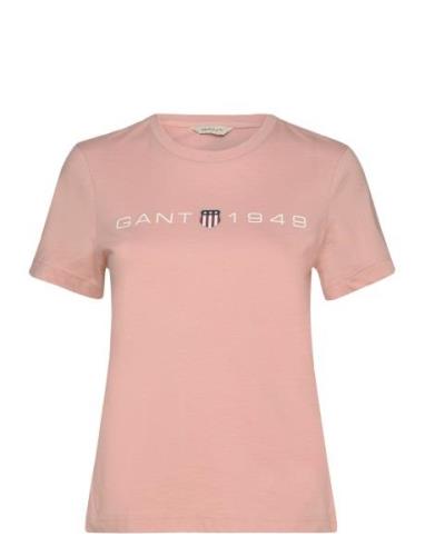 Reg Printed Graphic T-Shirt GANT Pink