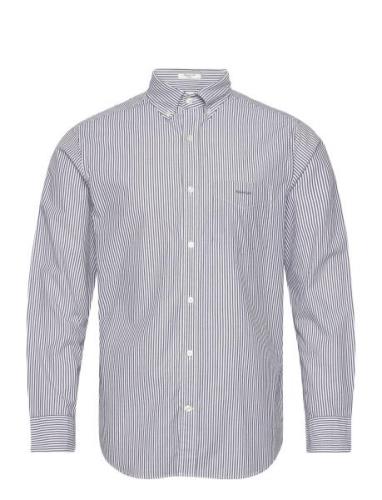 Reg Poplin Stripe Shirt GANT Navy