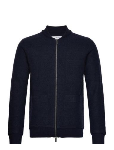 Slhnealy Knit Bomber Ex Selected Homme Navy