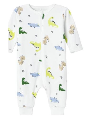 Nbmnightsuit Zip Wild Lime Dino Noos Name It White