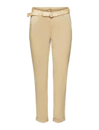 Cropped Chinos Esprit Casual Beige
