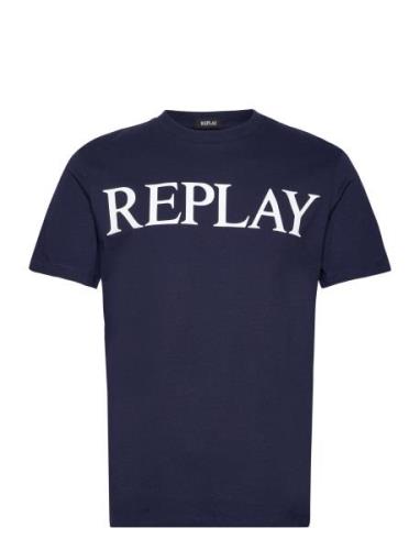T-Shirt Regular Pure Logo Replay Navy