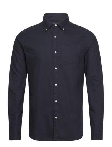 Cotton L/S Oxford Shirt Superdry Navy