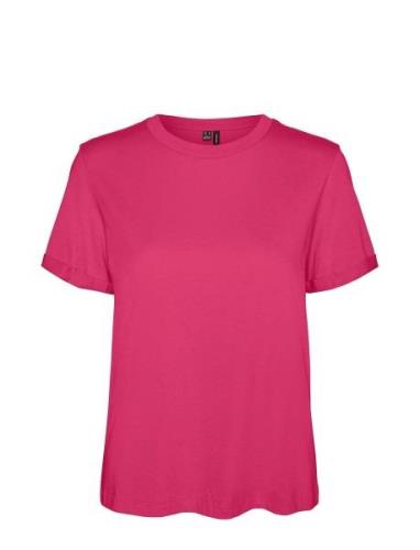 Vmpaula S/S T-Shirt Ga Noos Vero Moda Pink