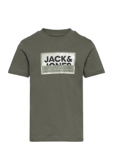 Jcologan Ss24/25 Tee Ss Crew Neck Ss Jnr Jack & J S Khaki