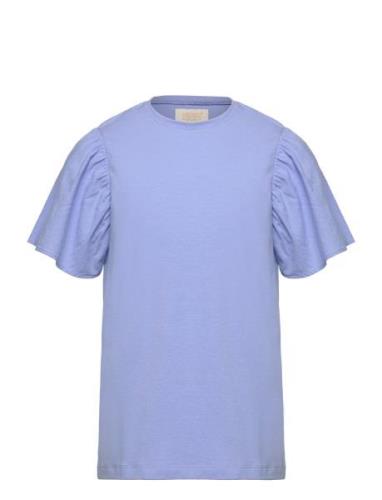 T-Shirt Ss Woven Creamie Blue