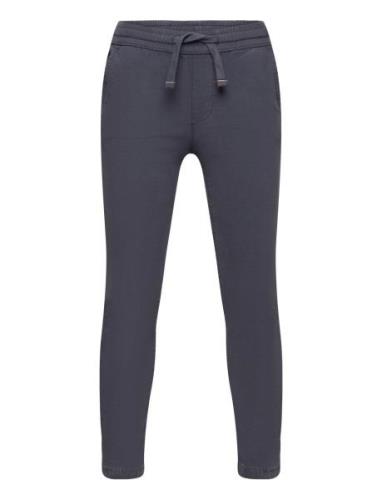 Cotton Jogger-Style Trousers Mango Navy