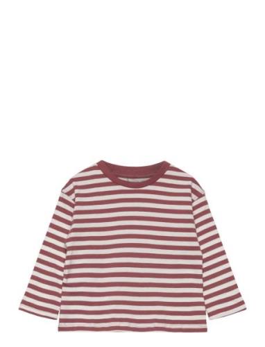 Striped Long Sleeves T-Shirt Mango Red
