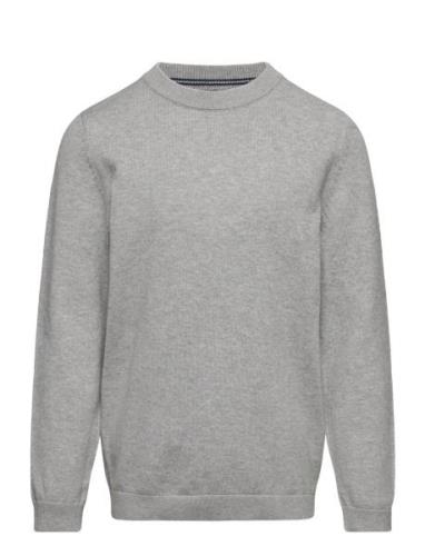 Knit Cotton Sweater Mango Grey