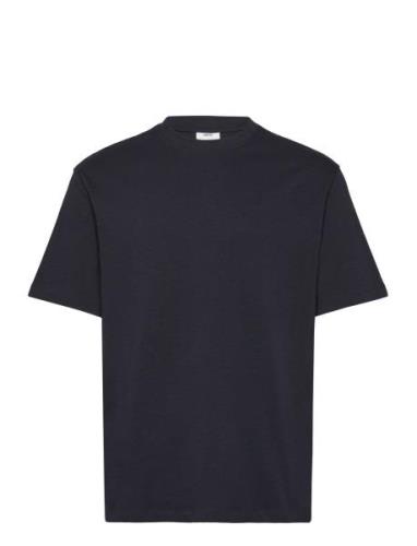 Basic 100% Cotton Relaxed-Fit T-Shirt Mango Navy