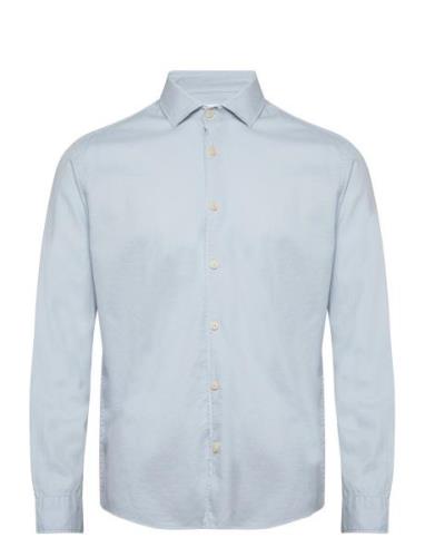 Slhregbond-Garment Dyed Shirt Ls Selected Homme Blue