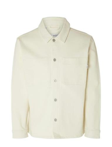 Slhjake 3411 Colored Overshirt W Selected Homme Cream