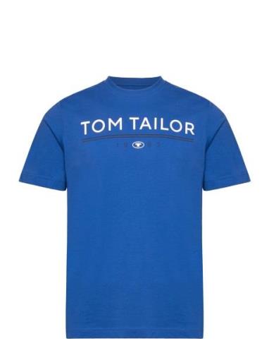 Printed T-Shirt Tom Tailor Blue
