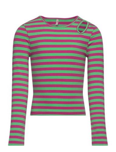 Kogheidi L/S Short Cut Out Top Box Jrs Kids Only Patterned