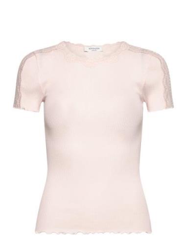 Silk T-Shirt W/ Lace Rosemunde Pink