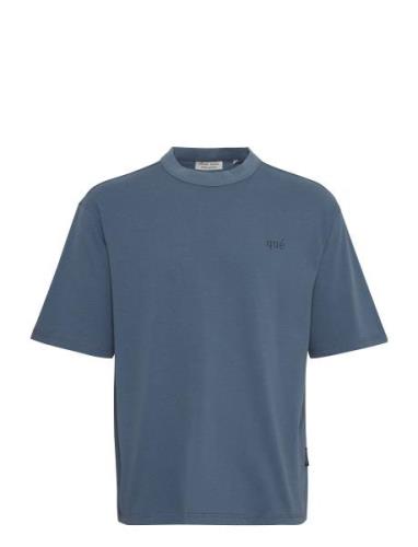 Cftue Relaxed Fit Tee With Chest Pr Casual Friday Blue
