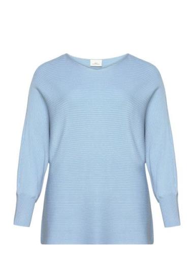 Carnew Adaline L/S Pullover Knt ONLY Carmakoma Blue