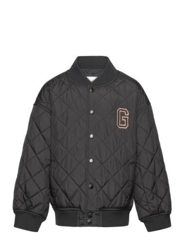 Quilted Gant Varsity Jacket GANT Black