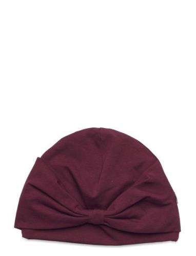 Cozy Me Bow Hat Baby Müsli By Green Cotton Burgundy