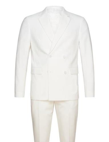 Plain Db Mens Suit - Normal Lenght Lindbergh White