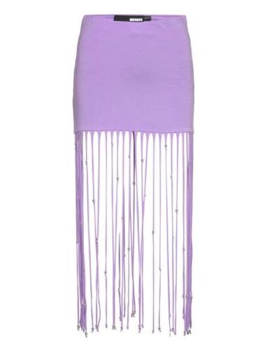 Light Jersey Maxi Skirt ROTATE Birger Christensen Purple