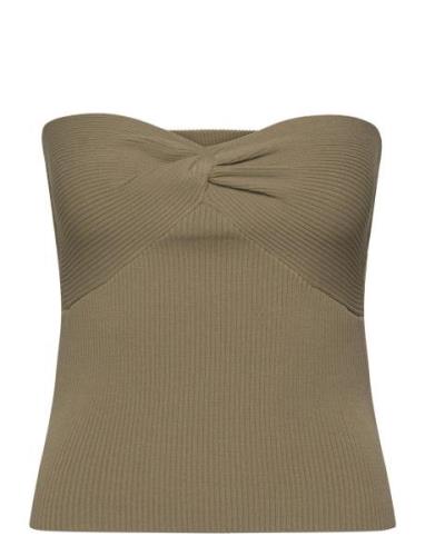 Hollie Knitted Bandeau Top Notes Du Nord Beige