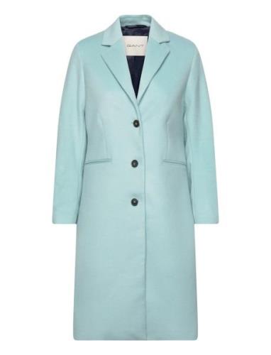 Wool Blend Tailored Coat GANT Blue