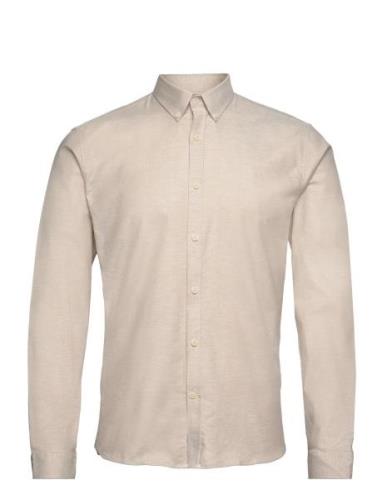 Yarn Dyed Oxford Superflex Shirt Lindbergh Beige