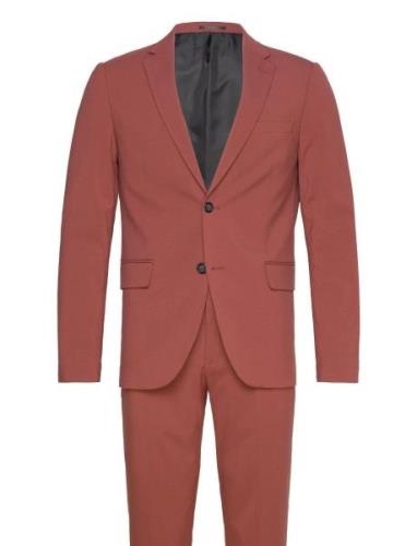Plain Mens Suit Lindbergh Red