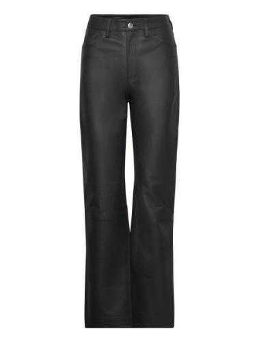 Leather Straight Pants REMAIN Birger Christensen Black