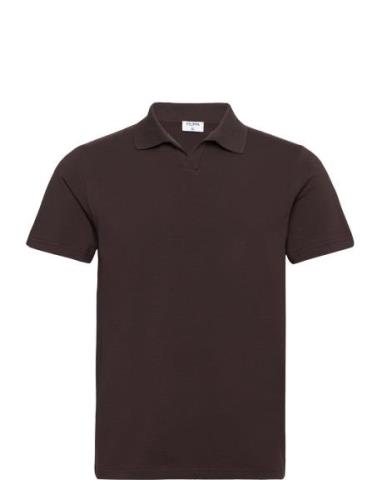 Stretch Cotton Polo T-Shirt Filippa K Brown