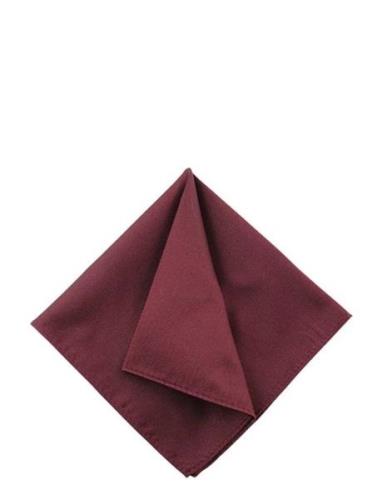 Solid Silk Pocket Square Portia 1924 Burgundy