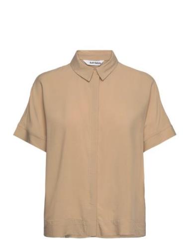 Srfreedom Ss Shirt Soft Rebels Beige