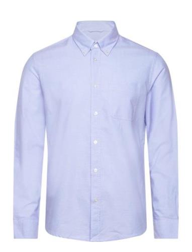 Regular Fit Oxford Cotton Shirt Mango Blue
