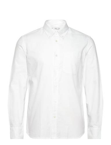 Regular Fit Oxford Cotton Shirt Mango White