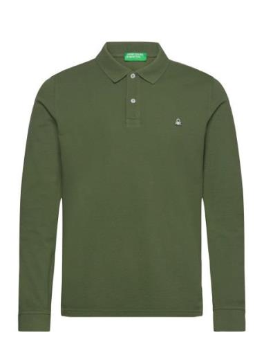 L/S Polo Shirt United Colors Of Benetton Green