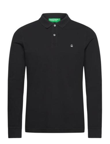 L/S Polo Shirt United Colors Of Benetton Black