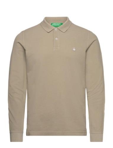 L/S Polo Shirt United Colors Of Benetton Green