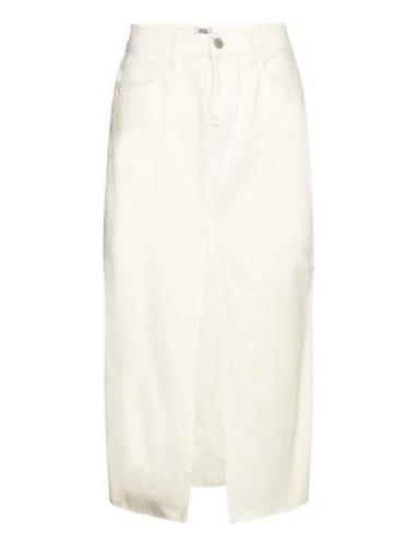 Gemma Rigid Denim Skirt Twist & Tango White
