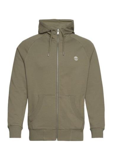 Exeter River Loopback Full Zip Hoodie Cassel Earth Timberland Green