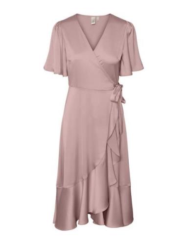 Yasthea 2/4 Midi Wrap Dress S. Noos YAS Pink