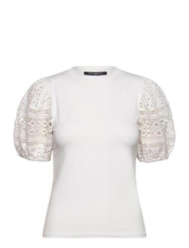 Rosana Anges Broiderie T Shirt French Connection White