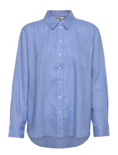 Onltokyo L/S Linen Blend Shirt Pnt Noos ONLY Blue