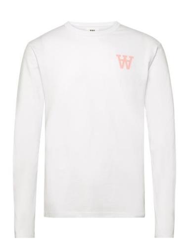 Mel Tirewall Ls T-Shirt Gots Double A By Wood Wood White